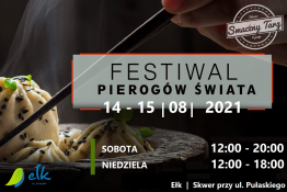 Ełk Wydarzenie Festiwal Festiwal Pierogów Świata w Ełku 14-15.08.2021